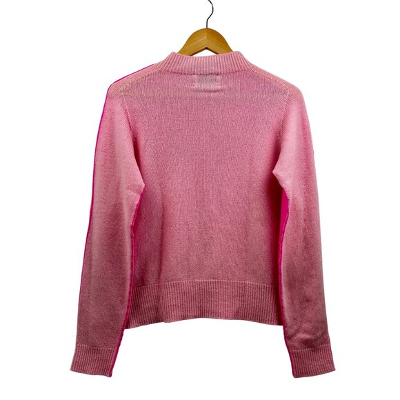 Essentiel Antwerp Sweater Womens Small Pink Reversible Merino Wool Cashmere - Picture 3 of 9
